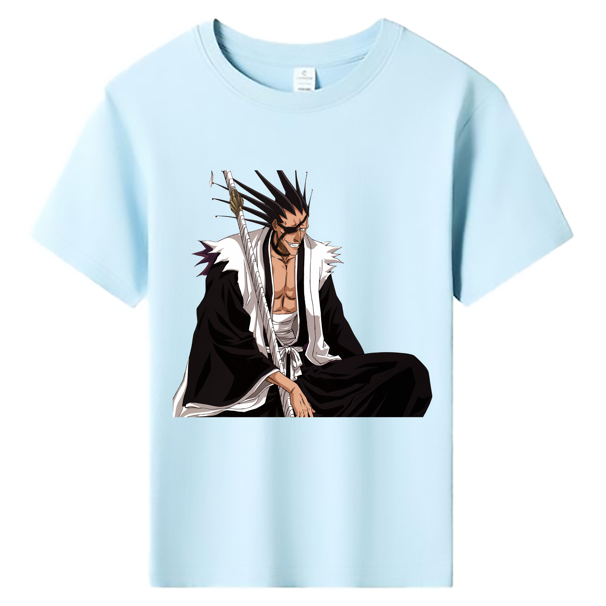 （画像用） ブリーチ ざらき けんぱち BLEACH Zaraki Kenpachi 綿100％キッズTシャツ（フロントプリント）